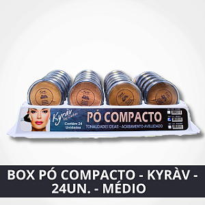 Box Pó Compacto - Cor: Médio  - Kyràv -  24un.