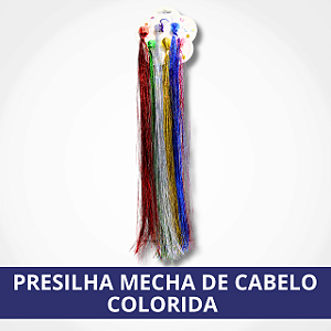 Presilha Mecha de Cabelo Colorida