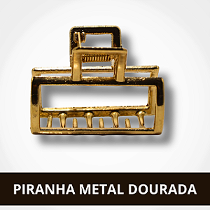 Piranha Metal Dourada