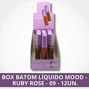 Box Batom Líquido Mood - Ruby Rose - 09 - 12UN.