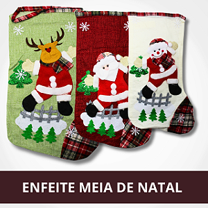 Enfeite Meia de Natal