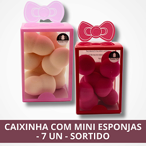Caixinha Com Mini Esponjas - 7 Un - Sortido