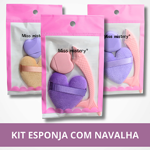 Kit Esponja e Navalha