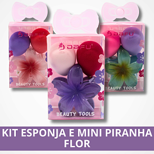 Kit Esponja e Mini Piranha Flor