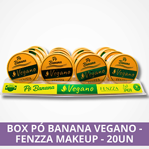 Box Pó Banana Vegano - Fenzza MakeUp - 16Un.