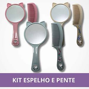 Kit Espelho e Pente