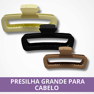 Presilha Grande Para Cabelo