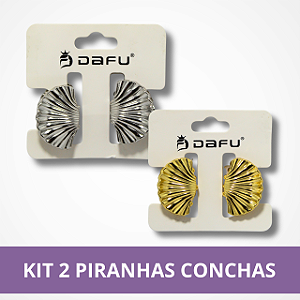 Kit 2 Mini Piranhas Conchas