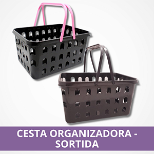 Cesto Organizador de Plástico - Sortido