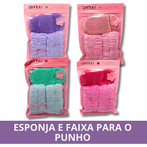 Esponja com Faixa para o Punho Skin Care - Sortido