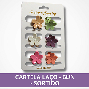 Cartela Flor - 6Un. - Sortido