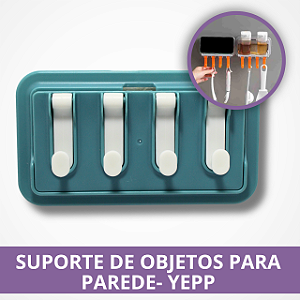 Suporte de Objetos para Parede - Yepp - Sortido