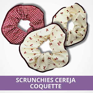 Scrunchies Cereja Coquette