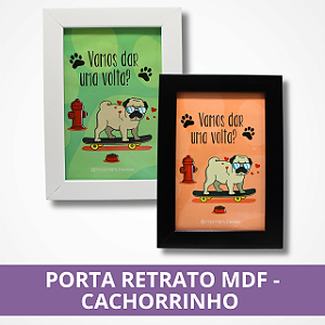 Porta Retrato - MDF - Cachorrinho