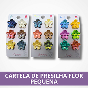 Cartela de Presilha Flor Pequena - Sortido