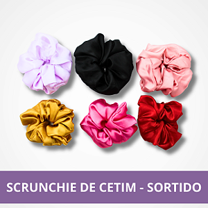 Scrunchies de Cetim - Sortido