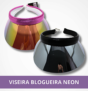 Viseira Blogueira Neon