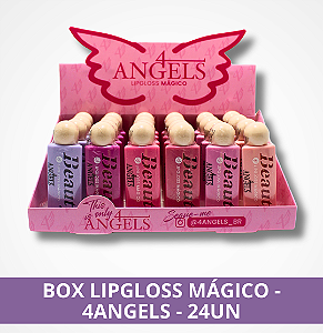 Box Lip Gloss Mágico - 4Angels - 24Un.