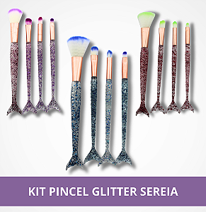 Kit Pincel Glitter Sereia