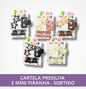 Cartela Presilha e Mini Piranha - Sortido