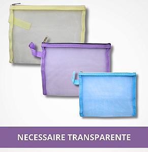 Necessaire Transparente Colorida