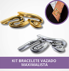 Kit Bracelete Vazado Maximalista