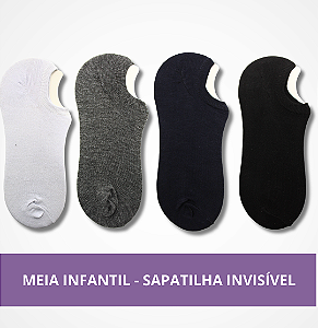 Meia Infantil - Sapatilha Invisível