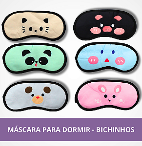 Máscara Para Dormir - Bichinhos