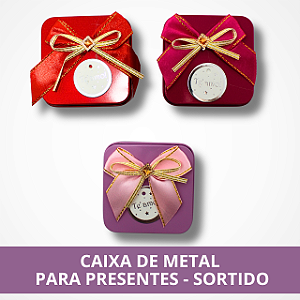 Caixa de Metal para Presentes - Sortido