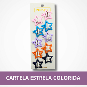 Cartela Estrela Colorida