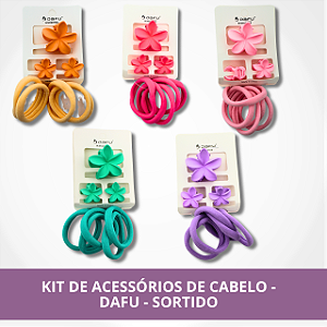 Kit de Acessórios de Cabelo - Dafu - Sortido