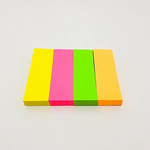 Post It Blocos De Anotação Em Tiras Coloridos Com 100fls - Interponte