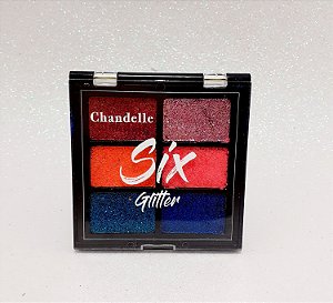 Paleta De Sombra Glitter Cor 1 - Six Glitter Chandelle