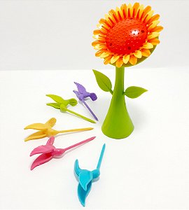 Pegador De Petisco De Plástico 5 Peças Temático Beija Flor - FWB