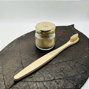 Kit Pó Dental Juá com Escova Ecológica