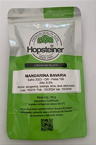 Lúpulo Mandarina Bavaria em pellet T-90 Hopsteiner - 50g - Safra 2023