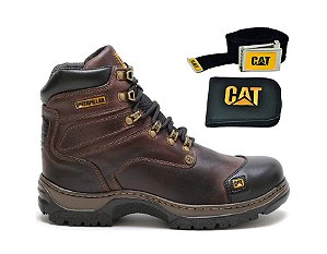bota masculina caterpillar 2189 castanho