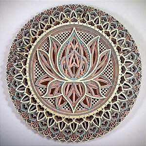 Mandala Flor de Lotus 3D
