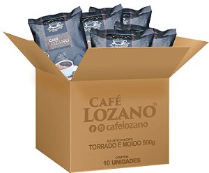 Café Lozano Torrado e Moído 500g. | Caixa com 10 unidades