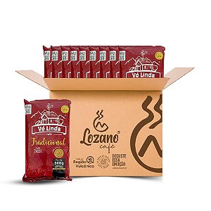 Café Vó Linda Torrado e Moído 500g. | Caixa com 10 unidades