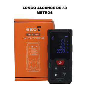Trena Laser Digital Medidor De Distância 50 Metros Com Nível (2969)