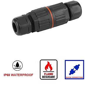 Conector Industrial IP68 à prova d'água