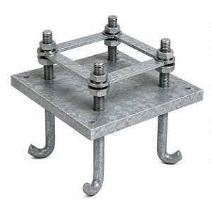 Base de ancoragem para torre ou mastro