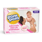 SABONETE INFANTIL POM POM ROSA OLEO AMENDOA 80GR