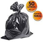 SACO PARA LIXO PRETO ROLO LIXO CLEAN 50LT