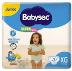 FRALDA BABYSEC ULTRA JUMBO XG 20UN
