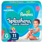 FRALDA PAMPERS SPLASHERS PRAIA E PISCINA P/M 12UN