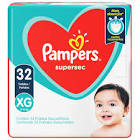 FRALDA PAMPERS SUPERSEC MEGA XG 32UN