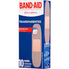 CURATIVO BAND-AID TRANSP 10UN