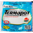 PRATO DESCARTAVEL TERMOPOT BRANCO 21CM